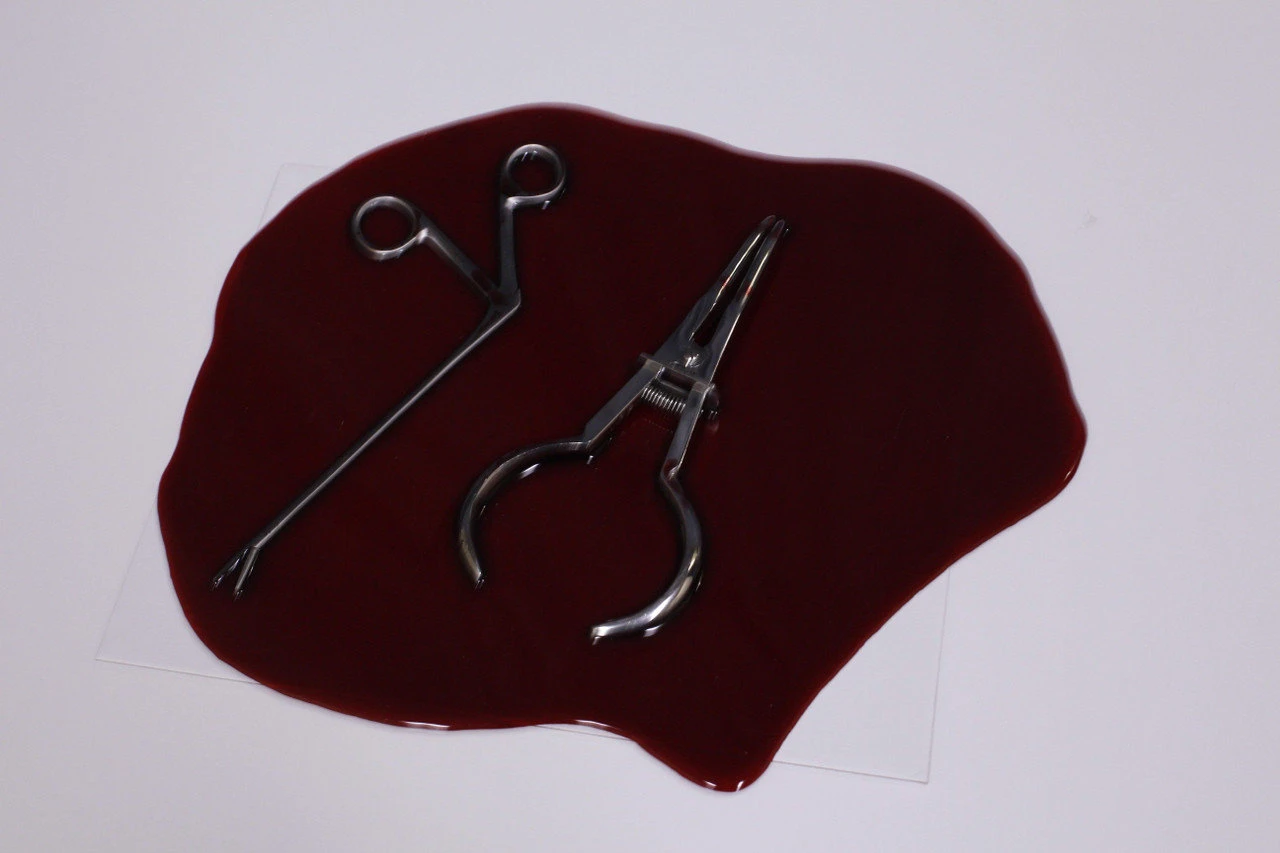 Resin Blood Pool With Medical Clamps 7 Resin Blood Pool With Medical Clamps - Image 5