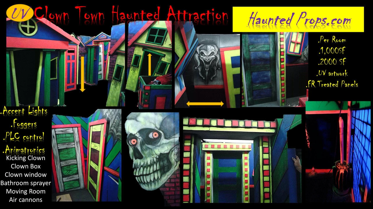 Clown Town UV Haunted Attraction 3 Clown Town UV Haunted Attraction