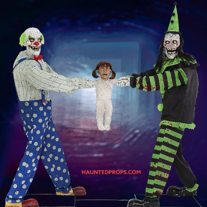 Animated Clown Tug Of War 73-Inch Prop 4 Animated Clown Tug Of War 73-Inch Prop - Image 2