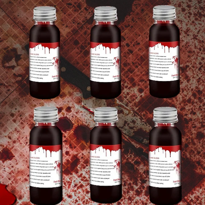 6 BOTTLES Fake Blood 4 6 BOTTLES Fake Blood - Image 2