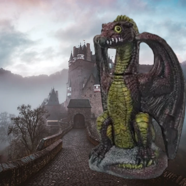 20" Tall Blow Molded Dragon 4 20" Tall Blow Molded Dragon - Image 2