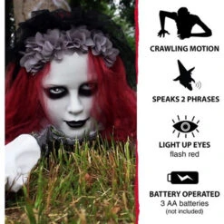 63" Long Bride Groundbreaker, Crawling, Lights, Sound - -Bloodline Effects Store 82c588 521009e2c61c4bc180df947550702d7cmv2