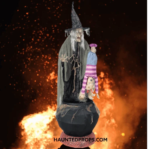 Animated Stew Brew Witch (without Fog Machine)