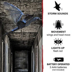 47" Animated Hanging Dragon