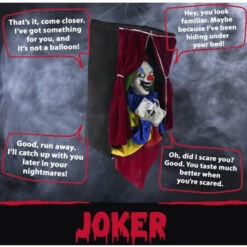 Hanging Clown Fortune Teller, Animation, Lights, Sound