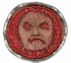 12" Gory Pie Face Halloween Prop