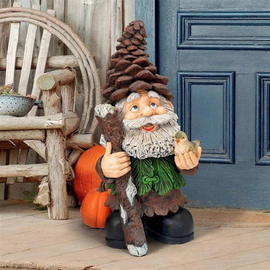 Pinecone Percy Woodland Gnome Statue 3 Pinecone Percy Woodland Gnome Statue