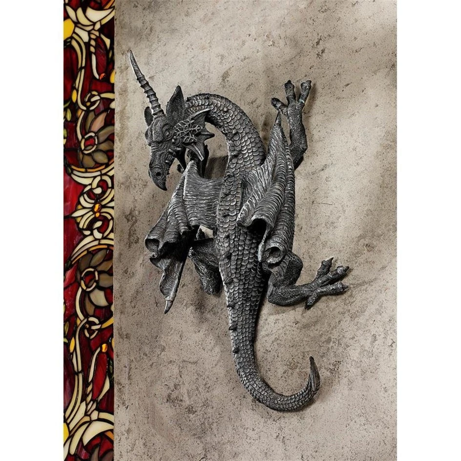 Horned Dragon Of Devonshire Gothic Wall Sculptures 3 Horned Dragon Of Devonshire Gothic Wall Sculptures