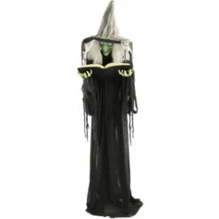 72" Standing Witch With Book, Lights Sound