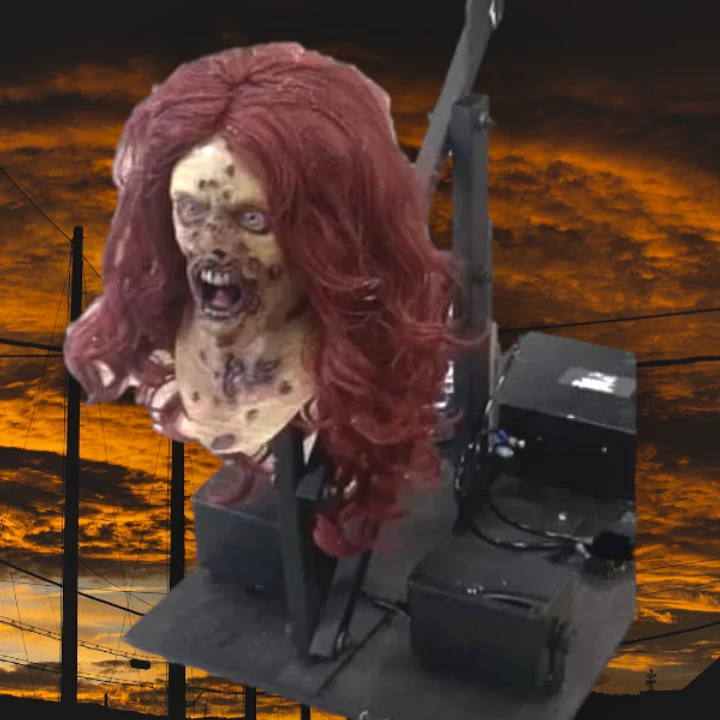 Female Popup Screamer Animatronic 3 Female Popup Screamer Animatronic