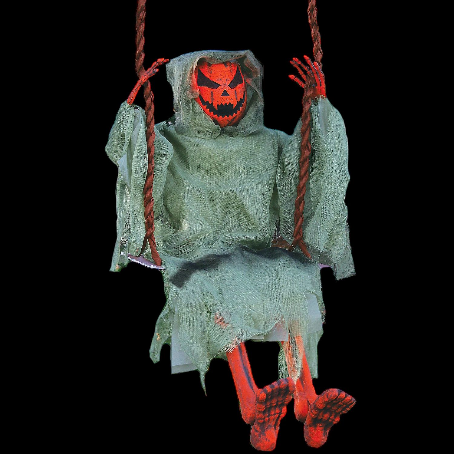36" Swinging Dead Pumpkin 3 36" Swinging Dead Pumpkin