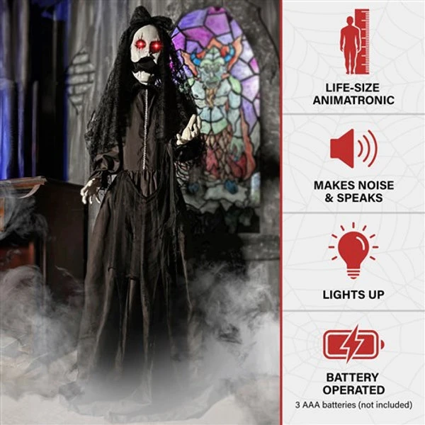 5.5FT Anim Jaw Pop Up Bride 3 5.5FT Anim Jaw Pop Up Bride