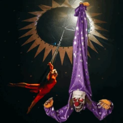 Morbid Enterprises Animated Upside Hanger Clown, Purple/Silver/White/Red, One Si 7 Morbid Enterprises Animated Upside Hanger Clown, Purple/Silver/White/Red, One Si -Bloodline Effects Store 82c588 e1771e533248400b96d7c5723c6414b8mv2
