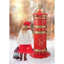 Santa's North Pole Holiday Mailbox Mail Your Letters To Santa In This English-st